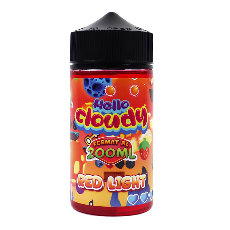 HELLO CLOUDY Red Light - E-liquid 200ml