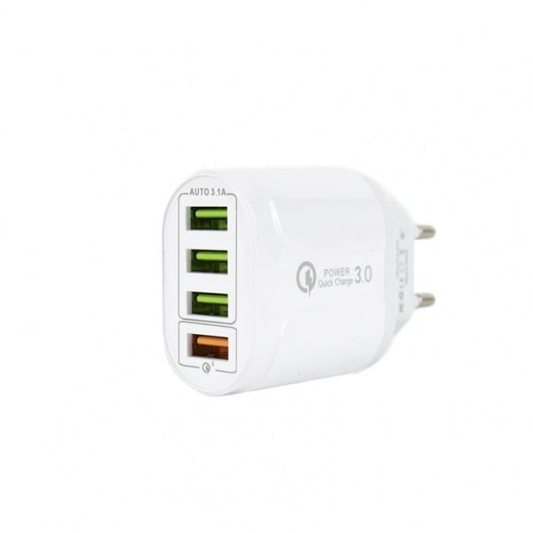 Adaptateur Secteur USB - 4 ports 3,1A 5V - Fast Charge 3.0-VAPEVO