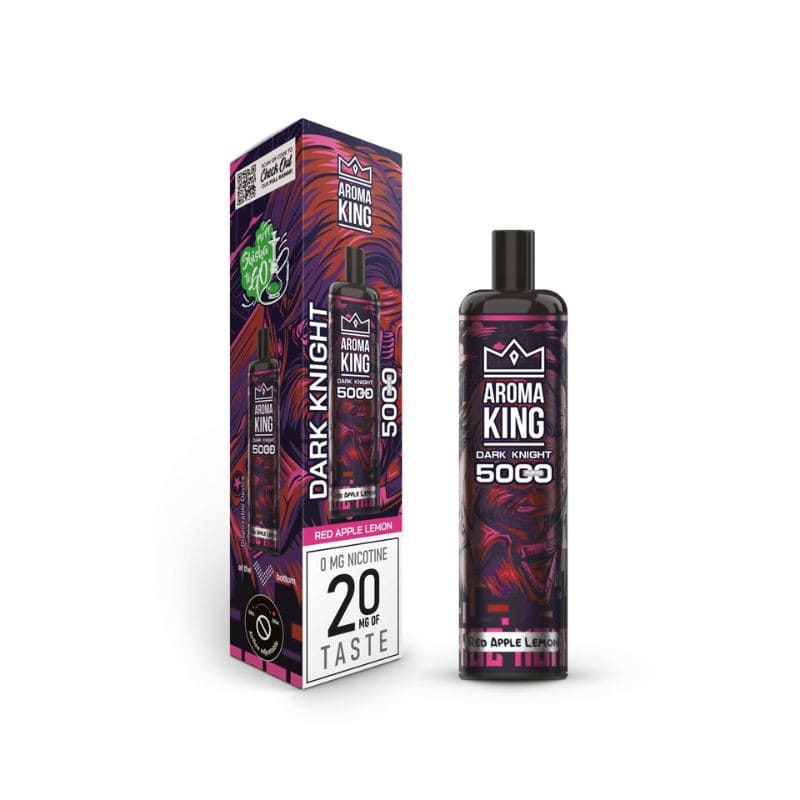 AROMA KING Dark Knight - Pod Jetable 5000 Puffs-0 mg-Red Apple Lemon-VAPEVO