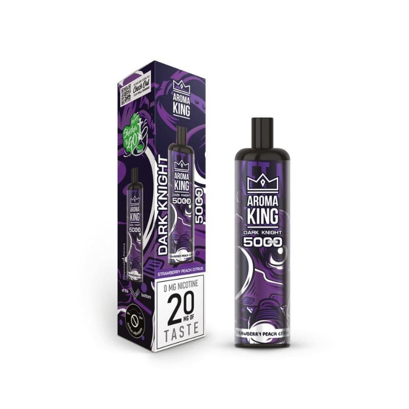 AROMA KING Dark Knight - Pod Jetable 5000 Puffs-0 mg-Strawberry Peach Citrus-VAPEVO