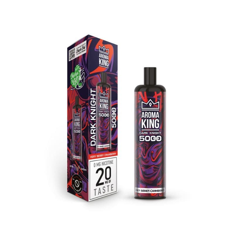 AROMA KING Dark Knight - Pod Jetable 5000 Puffs-0 mg-Very Berry Cranberry-VAPEVO