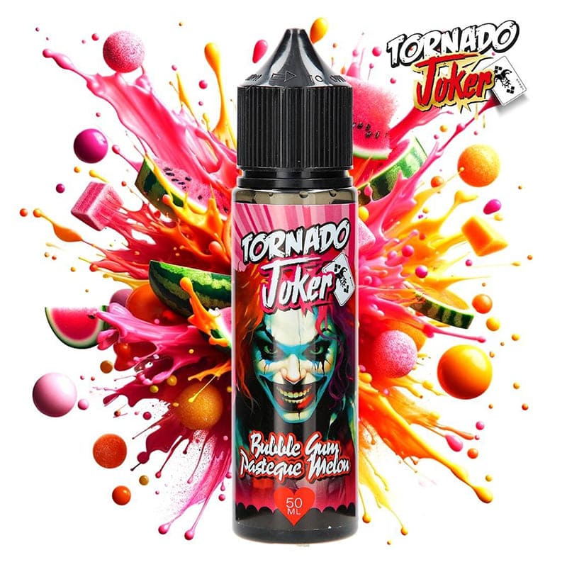 AROMAZON Tornado Joker - Bubble Gum Pastèque Melon - E-liquide 50ml-0 mg-VAPEVO