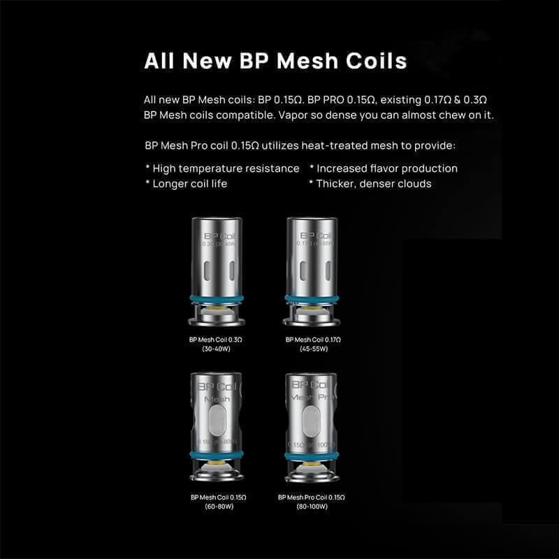 ASPIRE BP - Pack de 5 Résistances-Mesh 0.15 ohm-VAPEVO