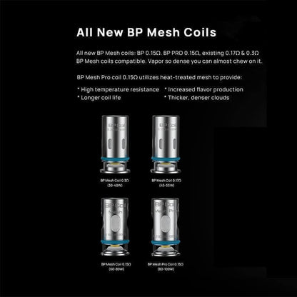 ASPIRE BP80 - Pack de 5 Résistances-VAPEVO