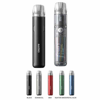 ASPIRE Cyber S - Kit E-Cigarette 700mAh 3ml-Black-VAPEVO