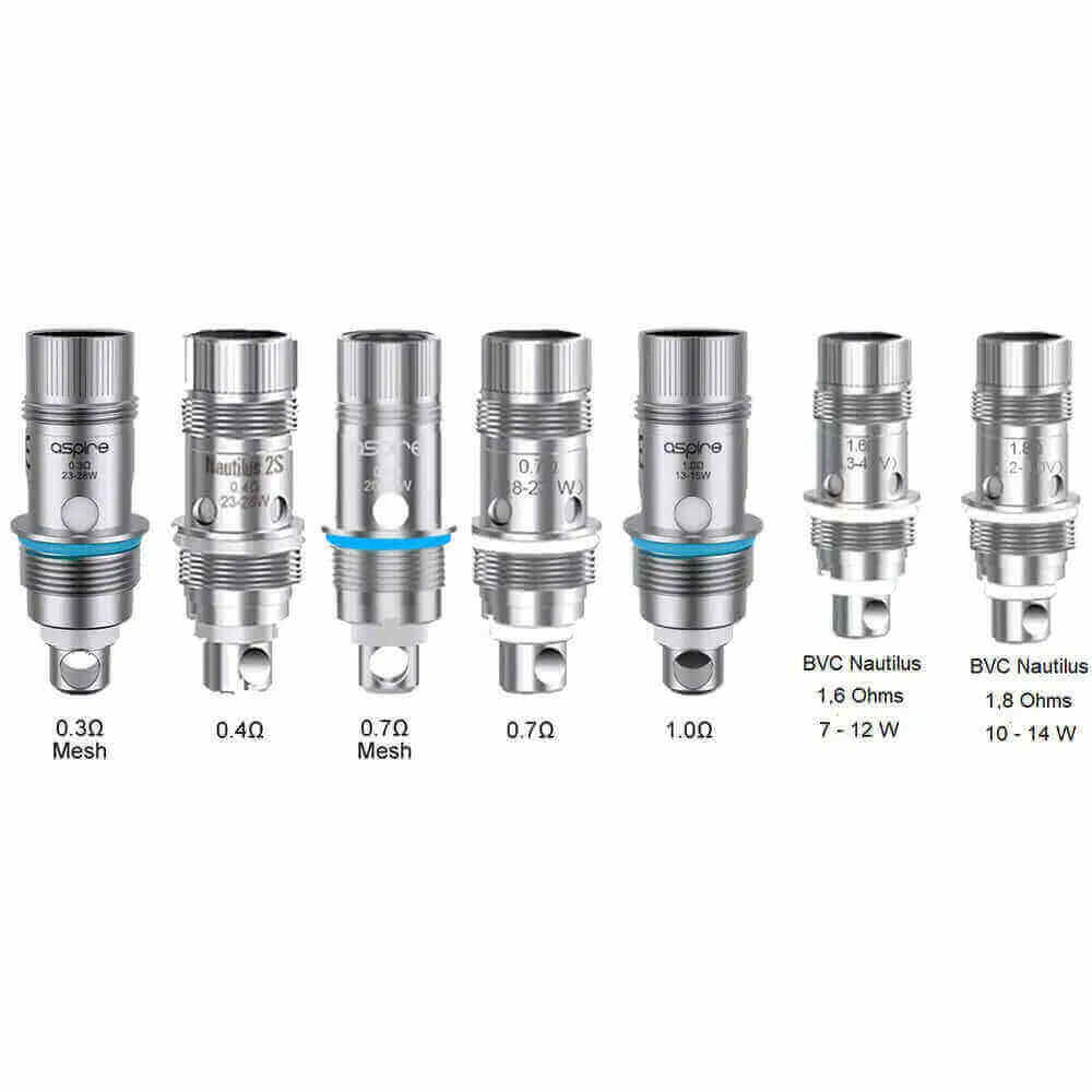 ASPIRE Nautilus BVC - Pack de 5 Résistances-BVC 0.7 ohm-VAPEVO