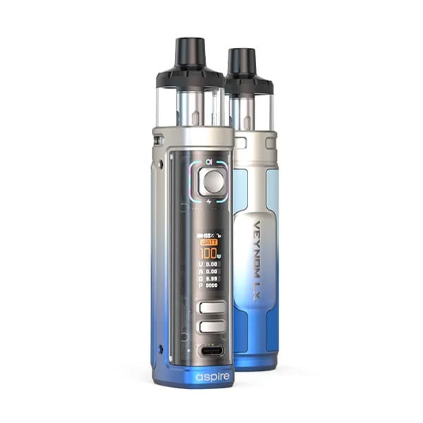 ASPIRE Veynom LX - Kit E-Cigarette 100W 3200mAh 5ml-Chrome Blue Fade-VAPEVO