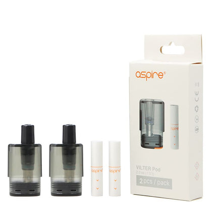 ASPIRE Vilter - Pack de 2 Cartouches Pod 2ml-VAPEVO