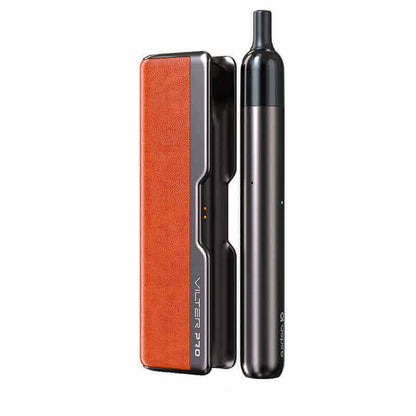 ASPIRE Vilter Pro avec Power Bank 1600mAh - Kit E-Cigarette 420mAh 2ml-Gun Metal & Brown Leather-VAPEVO