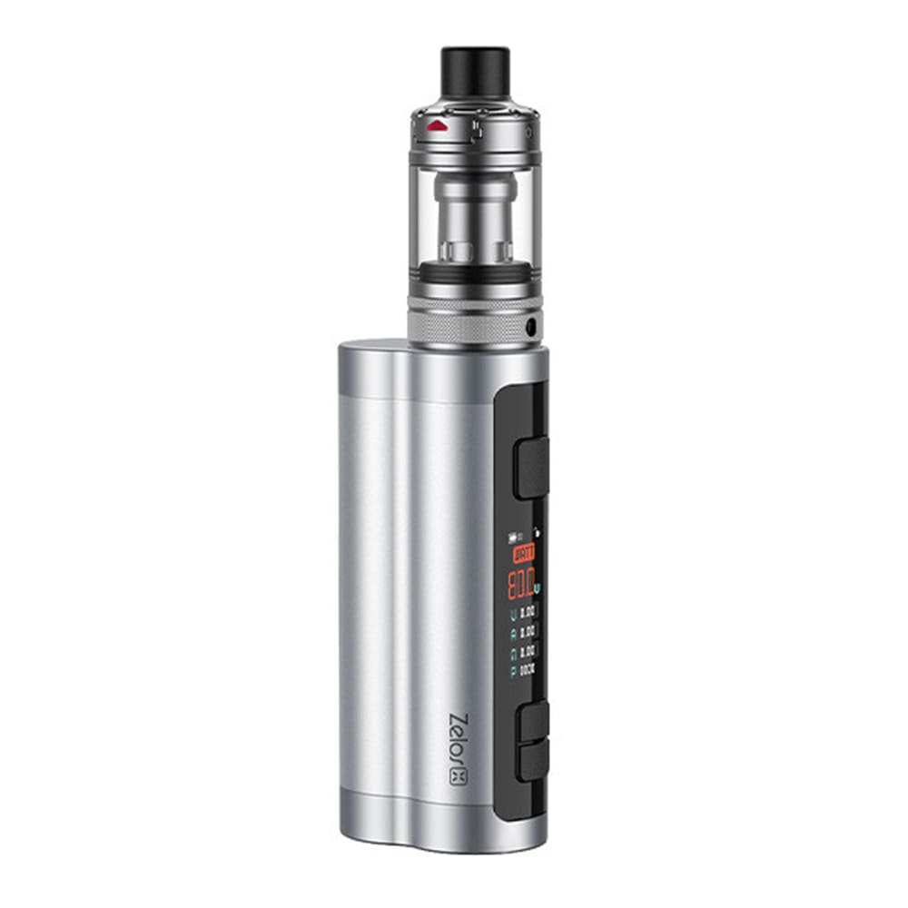 ASPIRE Zelos X - Kit E-Cigarette 80W 3ml-Metallic Silver-VAPEVO