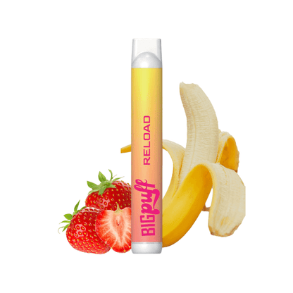 BIG PUFF Reload - Pod Jetable Rechargeable 600 Puffs-10 mg-Fraise à la Banane-VAPEVO