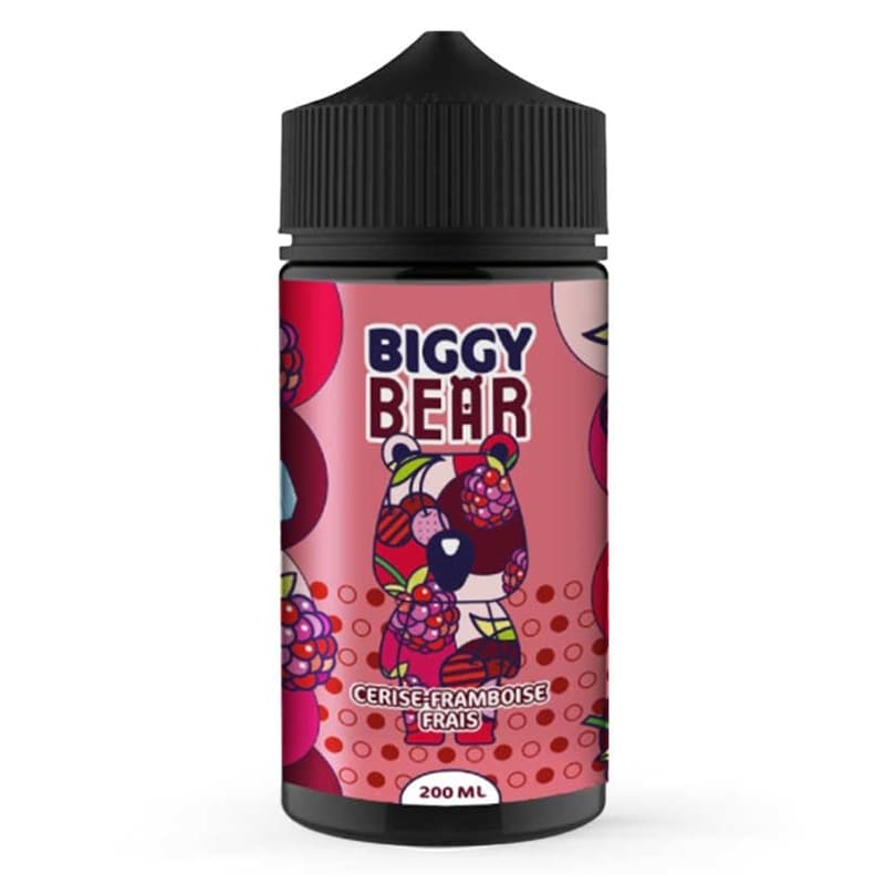 BIGGY BEAR Cerise Framboise Frais - E-liquide 200ml-0 mg-VAPEVO