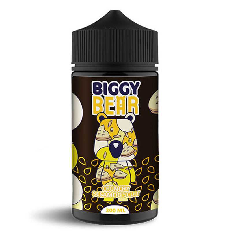 BIGGY BEAR Crunchy Sesame Biscuit - E-liquide 200ml-0 mg-VAPEVO