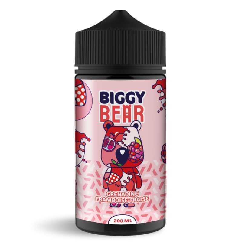 BIGGY BEAR Grenadine Framboise Fraise - E-liquide 200ml-0 mg-VAPEVO