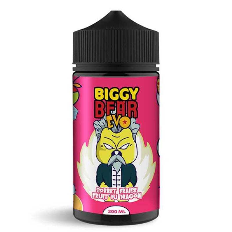 BIGGY BEAR Sorbet Fraise Fruit du Dragon - E-liquide 200ml-0 mg-VAPEVO