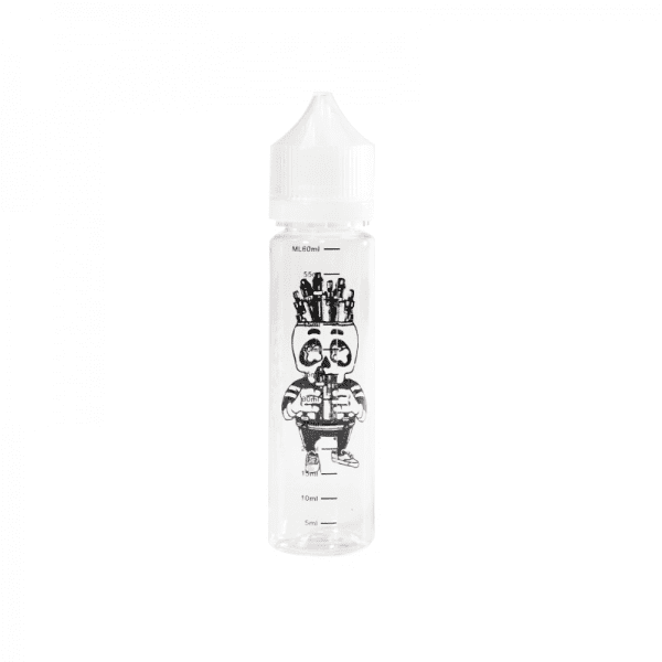 Bouteille graduée style avec bouchon doseur 60ml-Open Skull-VAPEVO