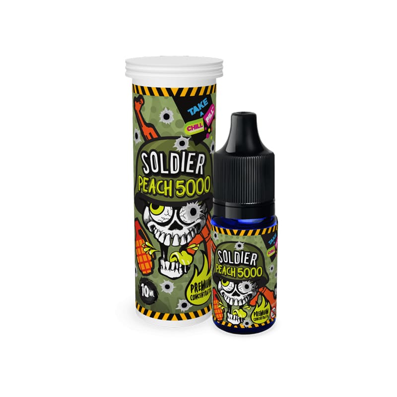 CHILL PILL Soldier Peach 5000 - Arôme Concentré 10ml-VAPEVO