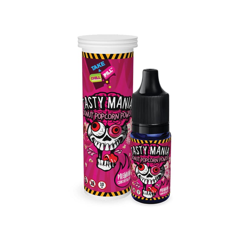 CHILL PILL Tasty Mania Donut Popcorn Power - Arôme Concentré 10ml-VAPEVO