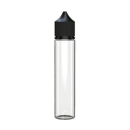 CHUBBY GORILLA Flacon Unicorn Long PET V3-Transparent Black Cap-75 ml-VAPEVO