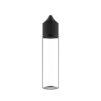 CHUBBY GORILLA Flacon Unicorn PET V3-Transparent Black Cap-60 ml-VAPEVO