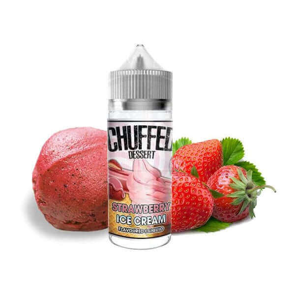 CHUFFED Strawberry Ice Cream - E-liquide 100ml-0 mg-VAPEVO