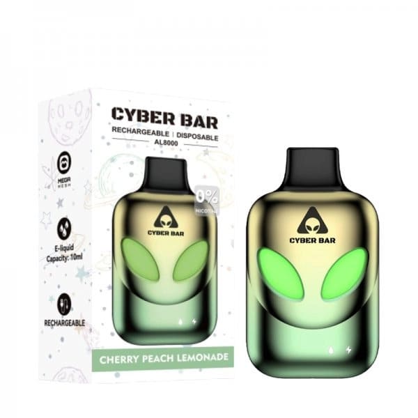 CYBER BAR AL8000 - Pod Jetable 8000 Puffs-Cherry Peach Lemonade-0 mg-VAPEVO