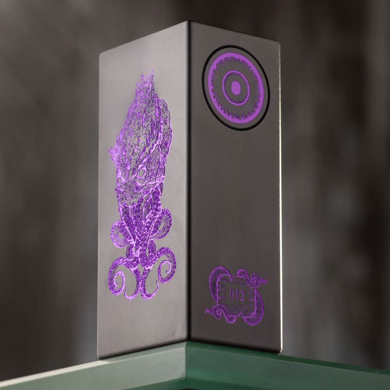 DEATHWISH MODZ Cthylla - Box Mécanique Premium 21700-Black with Purple Infill-VAPEVO