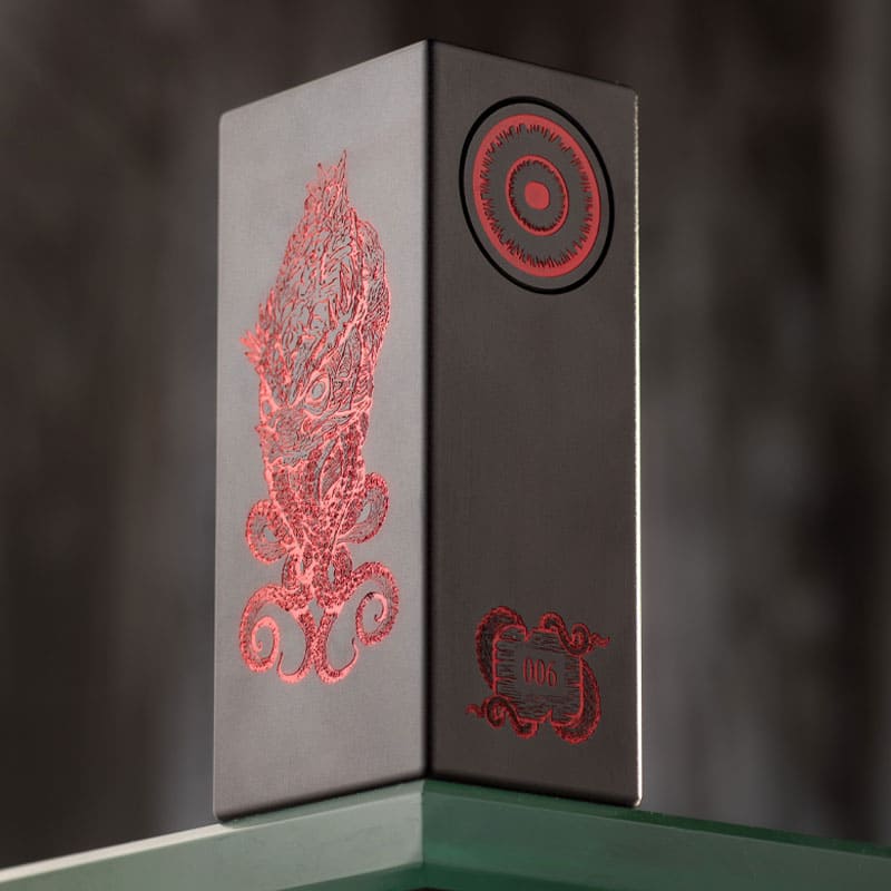 DEATHWISH MODZ Cthylla - Box Mécanique Premium 21700-Black with Red Infill-VAPEVO