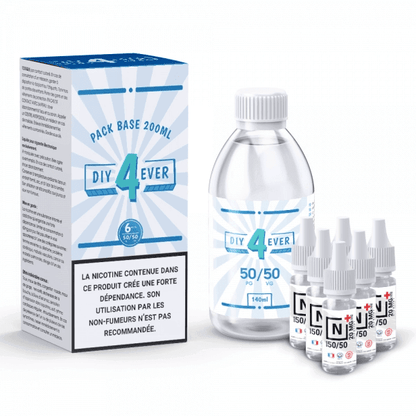 DIY4EVER Pack Base DIY 50PG/50VG 200ml-6 mg-VAPEVO