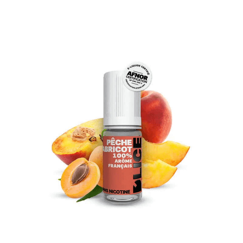 DLICE E-liquide Pêche Abricot 10ml-VAPEVO