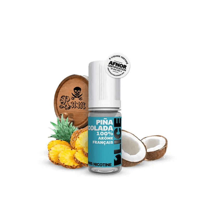 DLICE E-liquide Pina Colada 10ml-0 mg-VAPEVO