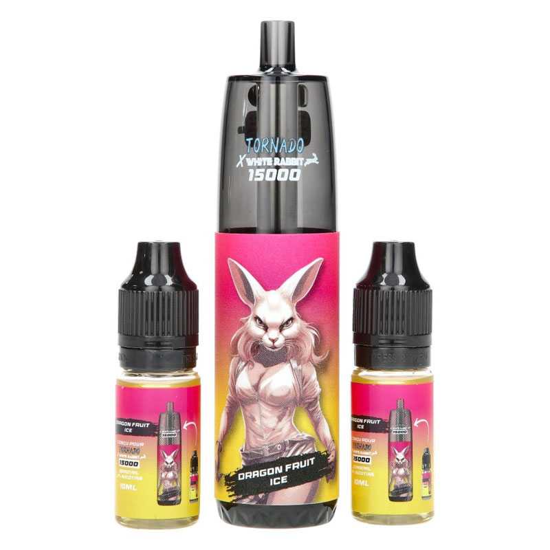 RANDM X WHITE RABBIT Tornado 15000 - Pack Pod Jetable 15000 Puffs 14ml