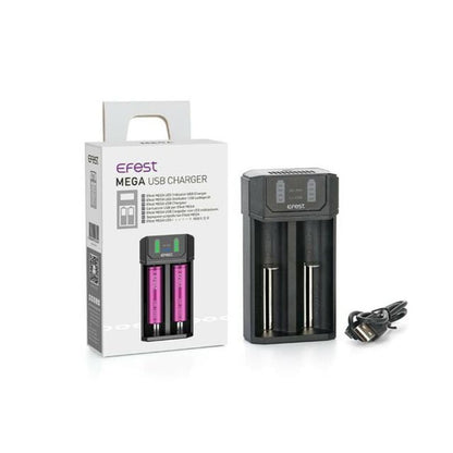 EFEST Mega USB - Chargeur Accus 2 Slots-VAPEVO