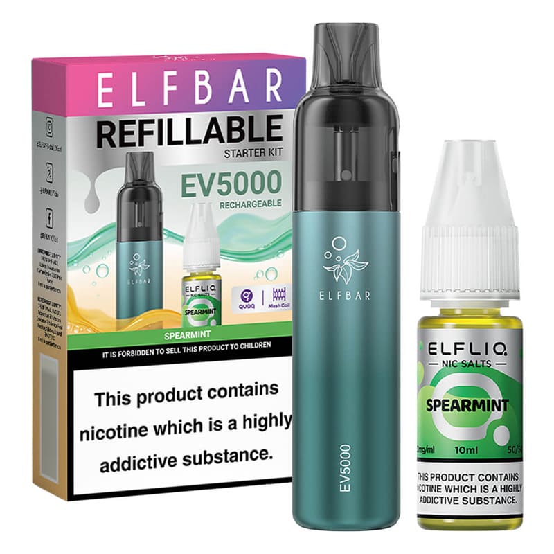 ELF BAR EV5000 - Pack Pod Jetable 5000 Puffs 2ml 20mg-20 mg-Spearmint-VAPEVO