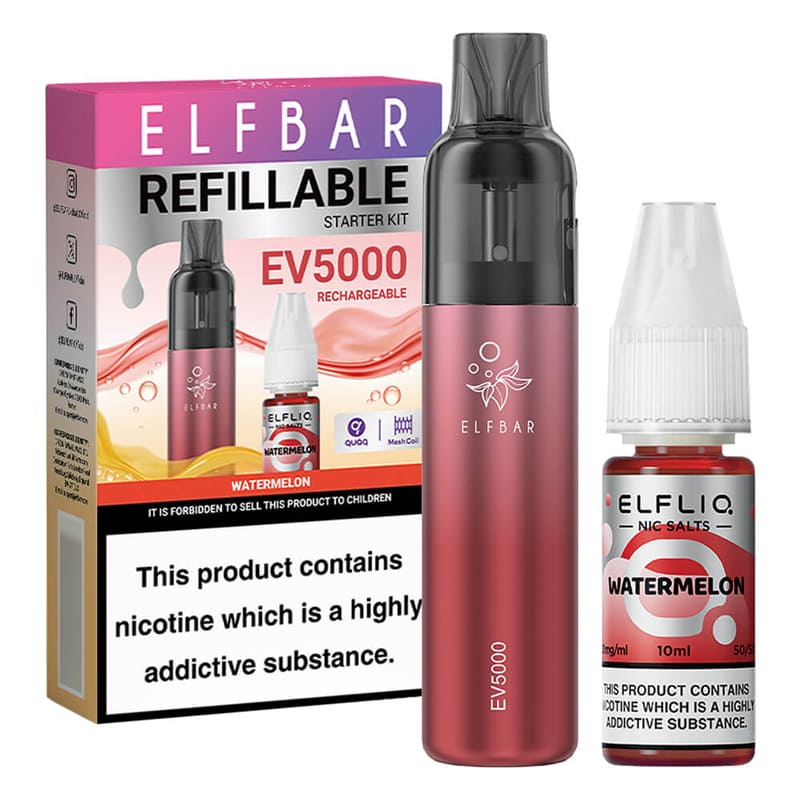 ELF BAR EV5000 - Pack Pod Jetable 5000 Puffs 2ml 20mg-20 mg-Watermelon-VAPEVO