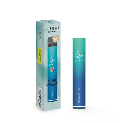 ELFBAR Elfa - Pod Jetable Rechargeable 600 Puffs-Aurora Blue-VAPEVO