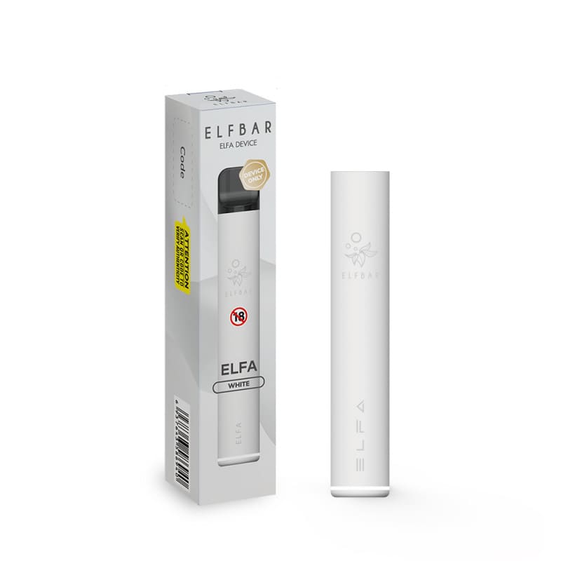 ELFBAR Elfa - Pod Jetable Rechargeable 600 Puffs-White-VAPEVO