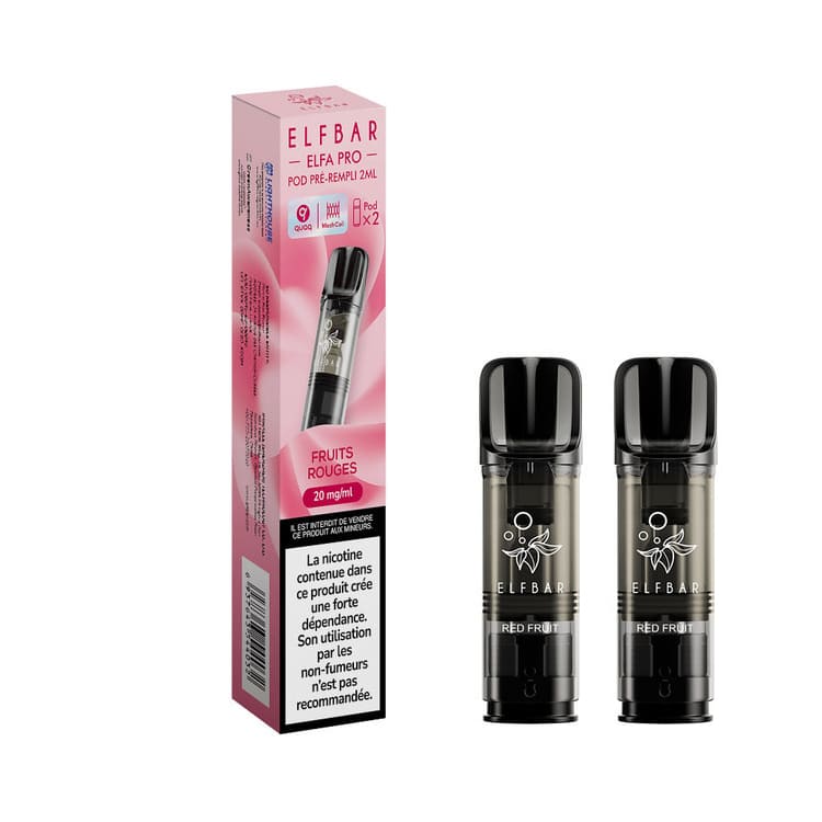 ELFBAR ELFA Pro - Pack de 2 Cartouches 2ml 600 Puffs-0 mg-Ananas Citron-VAPEVO