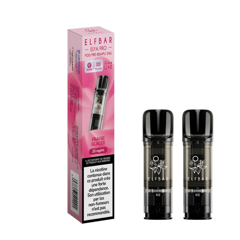 ELFBAR ELFA Pro - Pack de 2 Cartouches 2ml 600 Puffs-0 mg-Ananas Citron-VAPEVO