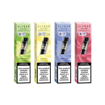 ELFBAR ELFA Pro - Pack de 2 Cartouches 2ml 600 Puffs-0 mg-Ananas Citron-VAPEVO