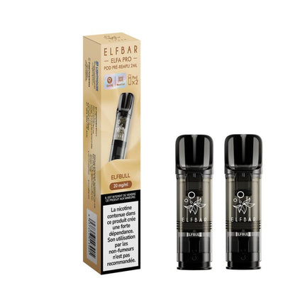 ELFBAR ELFA Pro - Pack de 2 Cartouches 2ml 600 Puffs-0 mg-ElfBull-VAPEVO