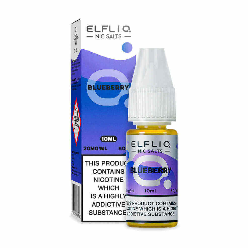 ELFBAR Elfliq Blueberry - Sel de nicotine 10ml-10 mg-VAPEVO