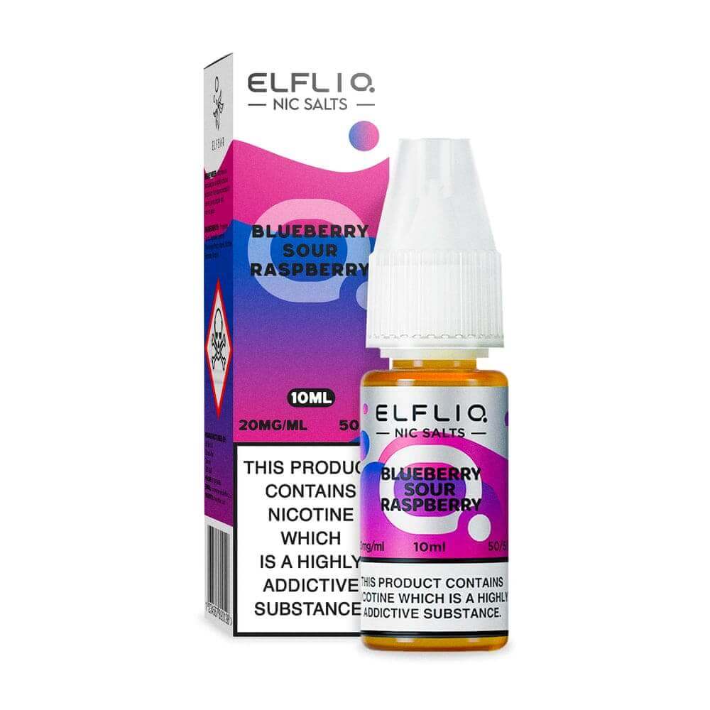 ELFBAR Elfliq Blueberry Sour Raspberry - Sel de nicotine 10ml-10 mg-VAPEVO