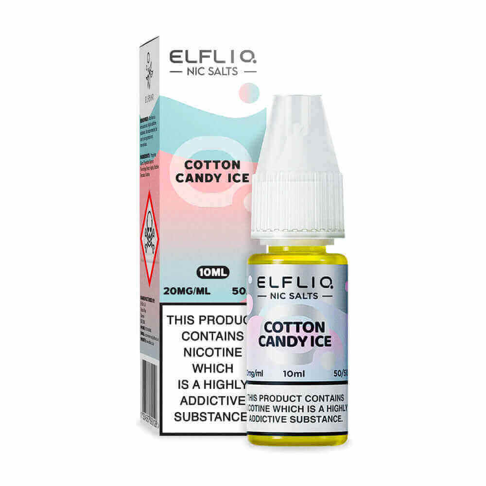 ELFBAR Elfliq P&B Cloudd (Cotton Candy Ice) - Sel de nicotine 10ml-10 mg-VAPEVO