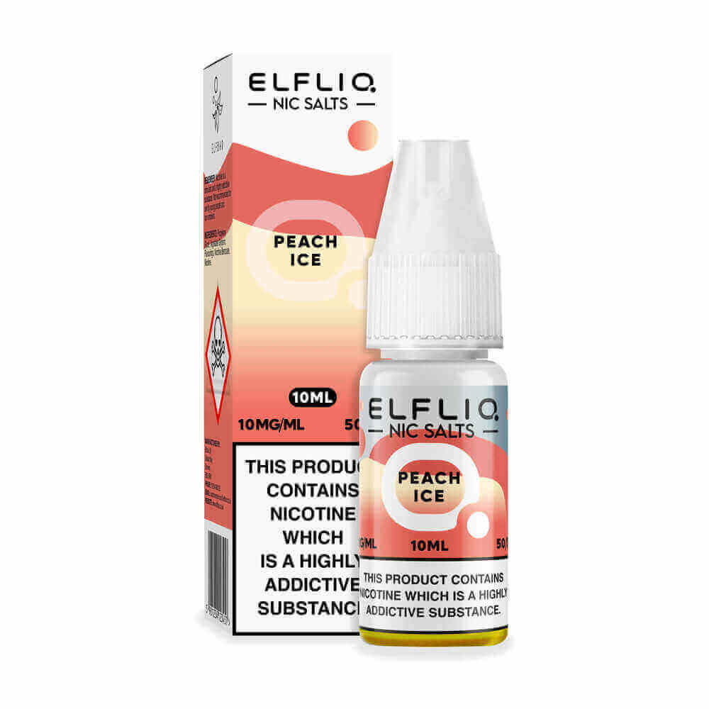 ELFBAR Elfliq Peach Ice - Sel de nicotine 10ml-VAPEVO