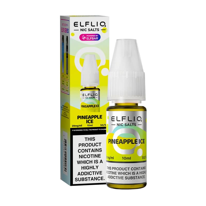 ELFBAR Elfliq Pineapple Ice - Sel de nicotine 10ml-10 mg-VAPEVO