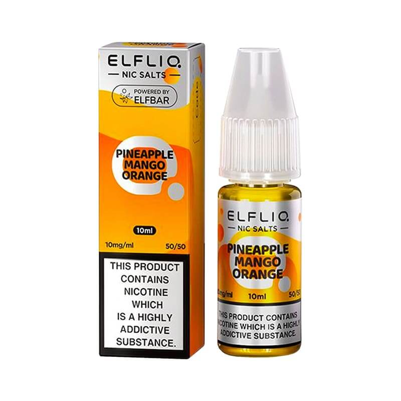 ELFBAR Elfliq Pineapple Mango Orange - Sel de nicotine 10ml-10 mg-VAPEVO