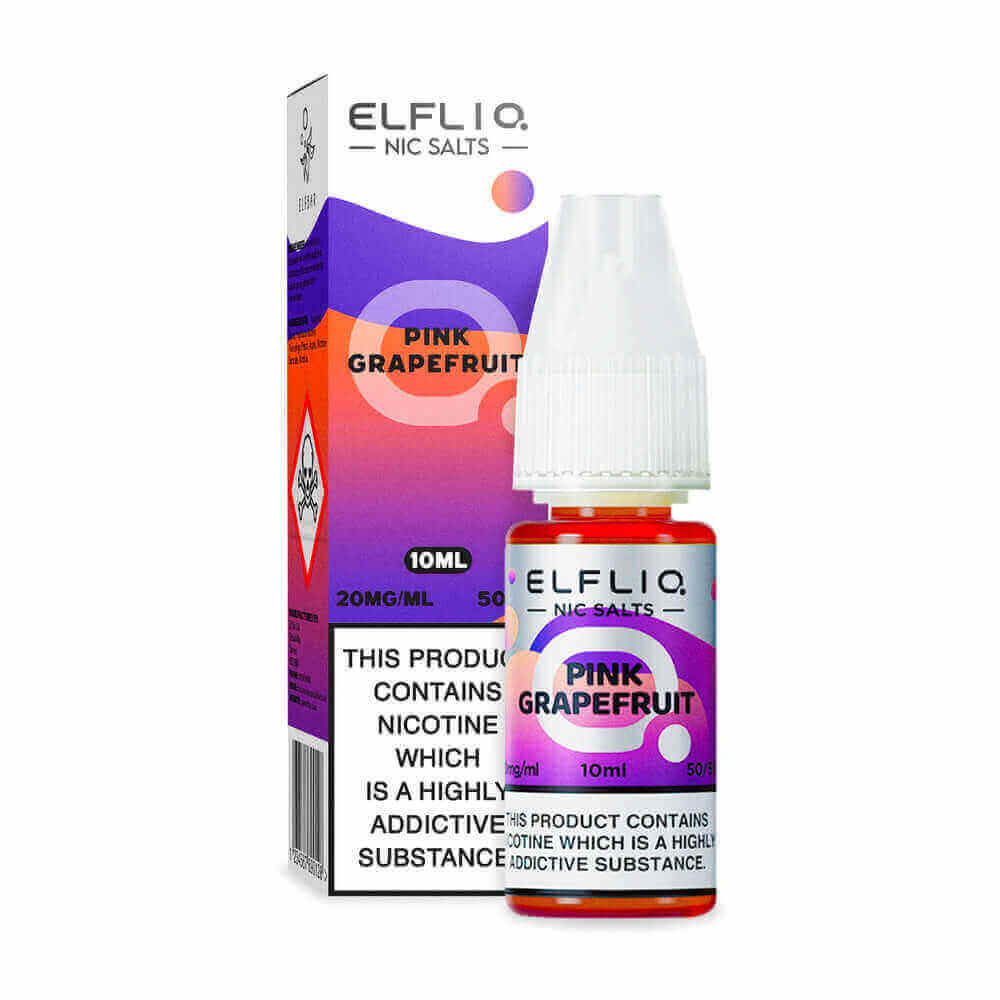 ELFBAR Elfliq Pink Grapefruit - Sel de nicotine 10ml-10 mg-VAPEVO