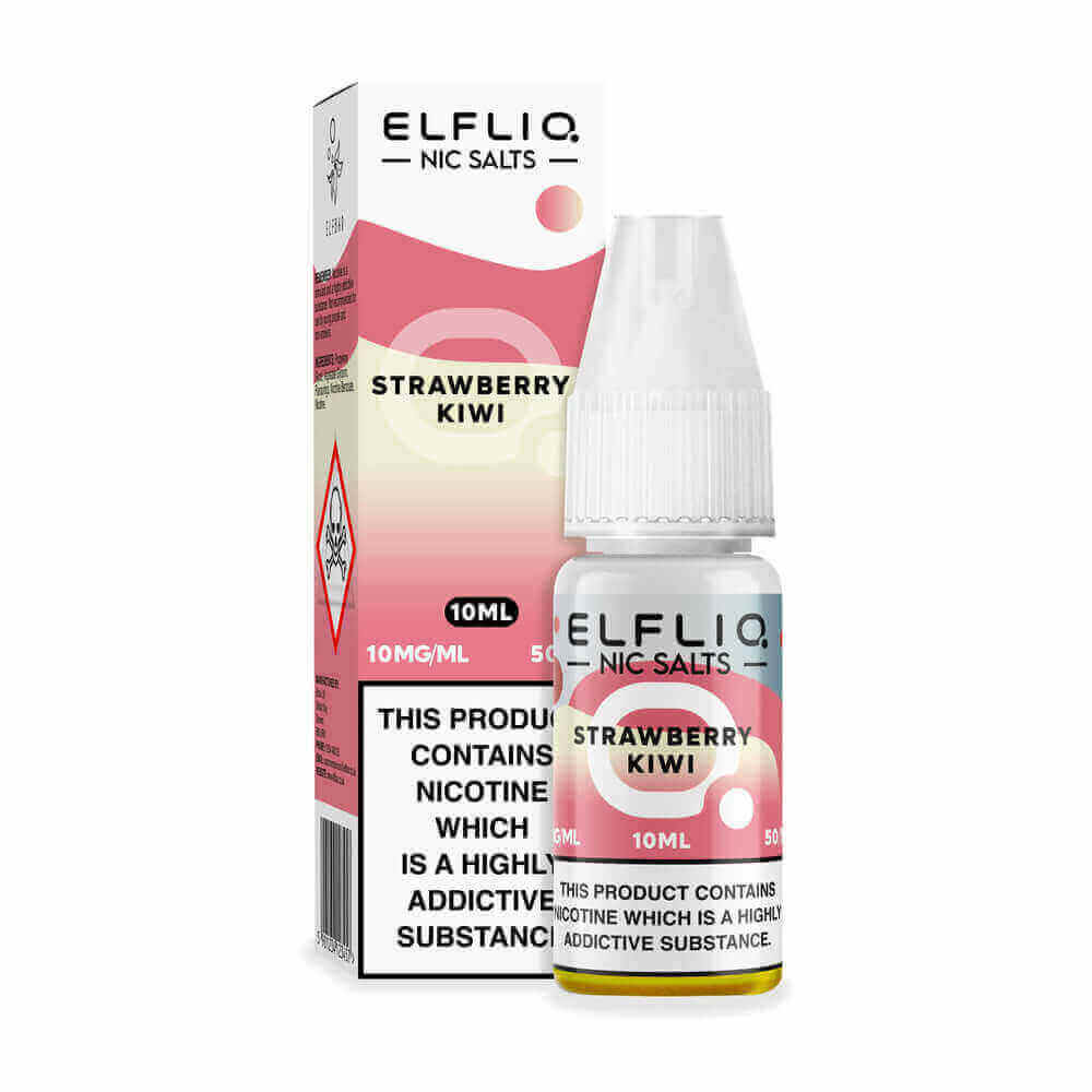 ELFBAR Elfliq Strawberry Kiwi - Sel de nicotine 10ml-10 mg-VAPEVO