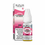 ELFBAR Elfliq Strawberry Snoow (Strawberry Ice Cream) - Sel de nicotine 10ml-VAPEVO